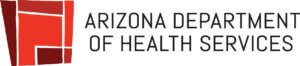 arizona department of health services logo in red
